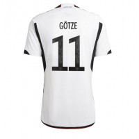 Deutschland Mario Gotze #11 Fußballbekleidung Heimtrikot WM 2022 Kurzarm